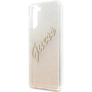 Kup Etui Guess GUHCS21MPCUGLSGO Samsung Galaxy S21+ Plus złoty/gold hardcase Glitter Gradient Script - GUE936GLD - {ean13} - Sklep Home Screen