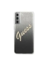 Buy Guess GUHCS21SPCUGLSBK Samsung Galaxy S21 black hardcase Glitter Gradient Script - GUE938BLK - {ean13} - Home Screen Store Europe