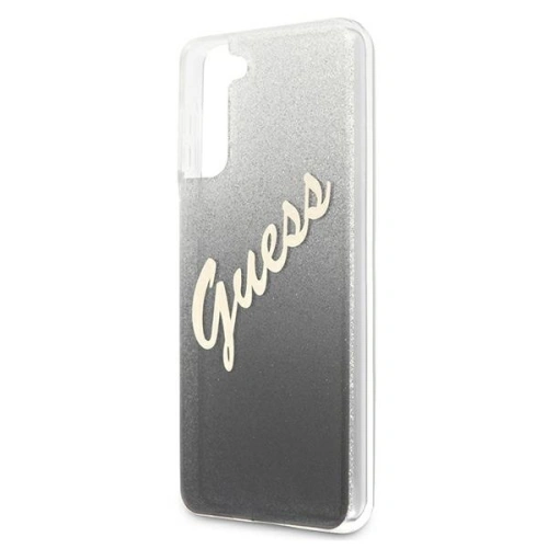Buy Guess GUHCS21SPCUGLSBK Samsung Galaxy S21 black hardcase Glitter Gradient Script - GUE938BLK - {ean13} - Home Screen Store Europe
