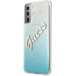 Kup Etui Guess GUHCS21SPCUGLSBL Samsung Galaxy S21 albastru/blue hardcase Glitter Gradient Script - GUE939BLU - {ean13} - Sklep Home Screen