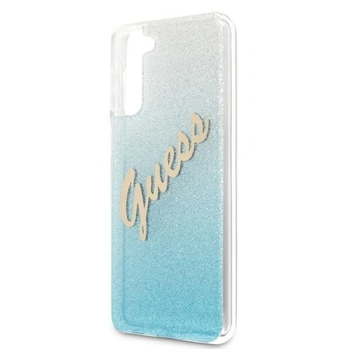 Buy Guess GUHCS21SPCUGLSBL Samsung Galaxy S21 blue hardcase Glitter Gradient Script - GUE939BLU - {ean13} - Home Screen Store Europe