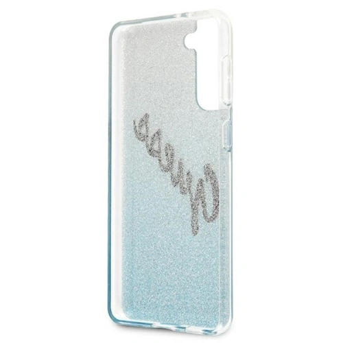 Buy Guess GUHCS21SPCUGLSBL Samsung Galaxy S21 blue hardcase Glitter Gradient Script - GUE939BLU - {ean13} - Home Screen Store Europe