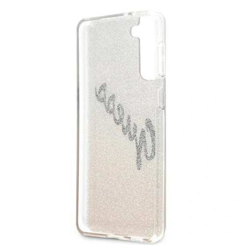 Kup Guess Samsung Tasche GUHCS21SPCUGLSGO Galaxy S21 gold/gold Hartschalengehäuse Glitter Gradient Script - GUE940GLD - {ean13} - Sklep Home Screen