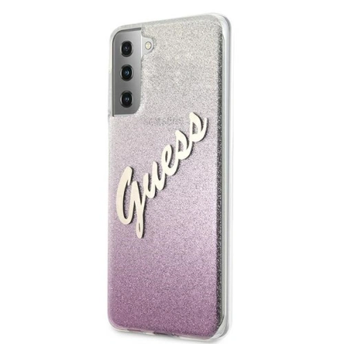 Kup Etui Guess GUHCS21SPCUGLSPI Samsung Galaxy S21 růžový/pink hardcase Glitter Gradient Script - GUE941PNK - {ean13} - Sklep Home Screen