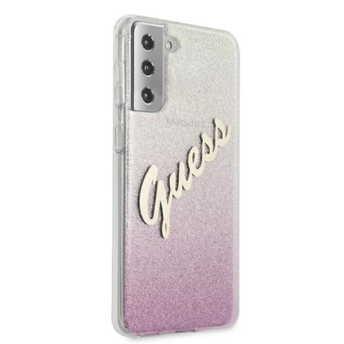 Kup Etui Guess GUHCS21SPCUGLSPI Samsung Galaxy S21 růžový/pink hardcase Glitter Gradient Script - GUE941PNK - {ean13} - Sklep Home Screen