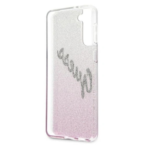 Kup Etui Guess GUHCS21SPCUGLSPI Samsung Galaxy S21 růžový/pink hardcase Glitter Gradient Script - GUE941PNK - {ean13} - Sklep Home Screen
