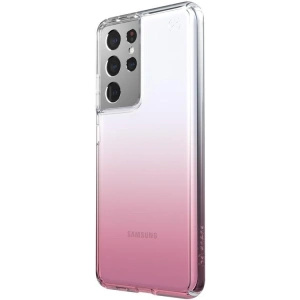 Speck Samsung Tasche Presidio Perfect-Clear Ombre Galaxy S21 Ultra mit MICROBAN-Beschichtung (Clear/Vintage Rose Fade)