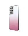 Speck Samsung Tasche Presidio Perfect-Clear Ombre Galaxy S21 Ultra mit MICROBAN-Beschichtung (Clear/Vintage Rose Fade)