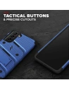 Kup Pancerne etui Zizo Bolt Cover Samsung Galaxy S21 ze szkłem 9H na ekran + podstawka & uchwyt do paska (niebieski/czarny) - ZIZ070BLUBLK - {ean13} - Sklep Home Screen