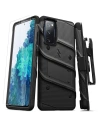 Pancerne etui Zizo Bolt Cover Samsung Galaxy S20 FE ze szkłem 9H na ekran + podstawka & uchwyt do paska (czarny)