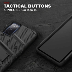 Kup Páncélozott tok Zizo Bolt Cover Samsung Galaxy S20 FE 9H üveggel a képernyőn + talp és övcsat (fekete) - ZIZ071BLK - {ean13} - Sklep Home Screen