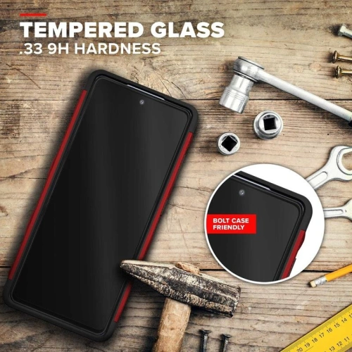 Buy Zizo Bolt Cover - Samsung Galaxy S20 FE armored case with 9H glass for the screen + stand & belt clip (red / black) - ZIZ073REDBLK - {ean13} - Home Screen Store Europe