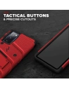 Buy Zizo Bolt Cover - Samsung Galaxy S20 FE armored case with 9H glass for the screen + stand & belt clip (red / black) - ZIZ073REDBLK - {ean13} - Home Screen Store Europe