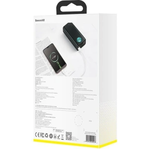 Powerbank Baseus Amblight, 30000mAh, QC 3.0, PD, 3A, 65W (czarny)