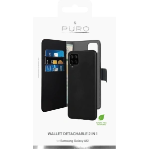 Kup Etui PURO Wallet Detachable 2w1 Samsung Galaxy A12 (czarny) - PUR399BLK - {ean13} - Sklep Home Screen