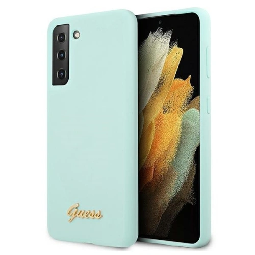 Kup Guess Samsung Gehäuse GUHCS21MLSLMGLB Galaxy S21+ Plus blau Hartschale Silikon Script Metall Logo - GUE942BLU - {ean13} - Sklep Home Screen