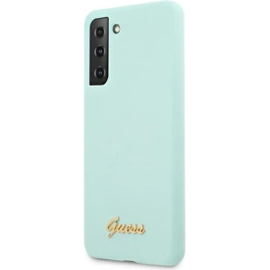 Kup Etui Guess GUHCS21MLSLMGLB Samsung Galaxy S21+ Plus blue hardcase Silicone Script Metal Logo - GUE942BLU - {ean13} - Sklep Home Screen