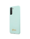 Kup Etui Guess GUHCS21MLSLMGLB Samsung Galaxy S21+ Plus carcasă rigidă albastră din silicon cu logo metalic - GUE942BLU - {ean13} - Sklep Home Screen