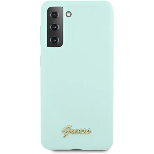 Kup Etui Guess GUHCS21MLSLMGLB Samsung Galaxy S21+ Plus blue hardcase Silicone Script Metal Logo - GUE942BLU - {ean13} - Sklep Home Screen