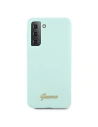 Kup Etui Guess GUHCS21MLSLMGLB Samsung Galaxy S21+ Plus carcasă rigidă albastră din silicon cu logo metalic - GUE942BLU - {ean13} - Sklep Home Screen