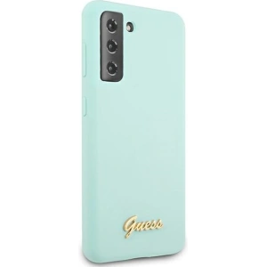 Kup Etui Guess GUHCS21MLSLMGLB Samsung Galaxy S21+ Plus blue hardcase Silicone Script Metal Logo - GUE942BLU - {ean13} - Sklep Home Screen