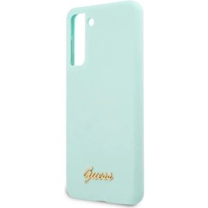 Kup Etui Guess GUHCS21MLSLMGLB Samsung Galaxy S21+ Plus blue hardcase Silicone Script Metal Logo - GUE942BLU - {ean13} - Sklep Home Screen