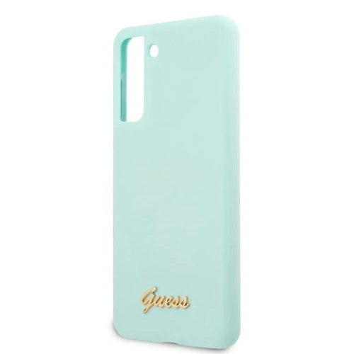 Buy Guess GUHCS21MLSLMGLB Samsung Galaxy S21+ Plus blue hardcase Silicone Script Metal Logo - GUE942BLU - {ean13} - Home Screen Store Europe
