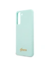 Buy Guess GUHCS21MLSLMGLB Samsung Galaxy S21+ Plus blue hardcase Silicone Script Metal Logo - GUE942BLU - {ean13} - Home Screen Store Europe