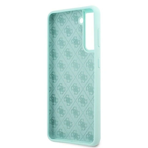 Buy Guess GUHCS21MLSLMGLB Samsung Galaxy S21+ Plus blue hardcase Silicone Script Metal Logo - GUE942BLU - {ean13} - Home Screen Store Europe