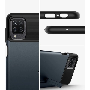 Kup Etui Spigen Slim Armor Samsung Galaxy A12 Metal Slate - SPN1488MTL - {ean13} - Sklep Home Screen
