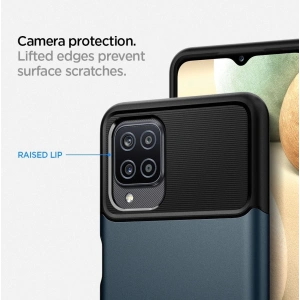 Etui Spigen Slim Armor Samsung Galaxy A12 Fém Slate