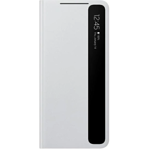 Buy Samsung Galaxy S21 Ultra EF-ZG998CJ light gray Clear View Cover - SMG374GRY - {ean13} - Home Screen Store Europe