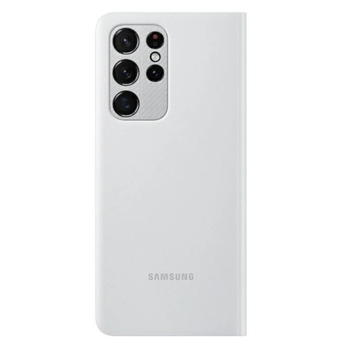 Kup Etui Samsung Galaxy S21 Ultra EF-ZG998CJ jasno szary/light gray Clear View Cover - SMG374GRY - {ean13} - Sklep Home Screen