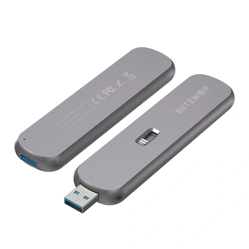 Kup Carcasa pentru disc SATA M.2 SSD BlitzWolf BW-SSDE5 B-key, 5Gbps, USB-A - BLZ318 - {ean13} - Sklep Home Screen