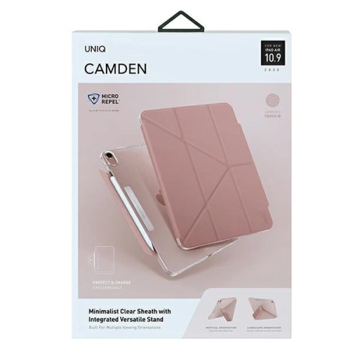 Kup Etui UNIQ Camden Apple iPad Air 10.9 2020/2022 (4. a 5. generace) / iPad Air 11 2024 (6. generace) růžový/peony pink Antimicrobial - UNIQ342PNK - {ean13} - Sklep Home Screen