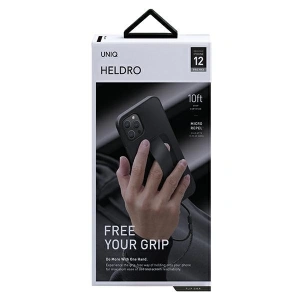 Kup Etui UNIQ Heldro Apple iPhone 12 Pro Max czarny/midnight black Antimicrobial - UNIQ349BLK - {ean13} - Sklep Home Screen