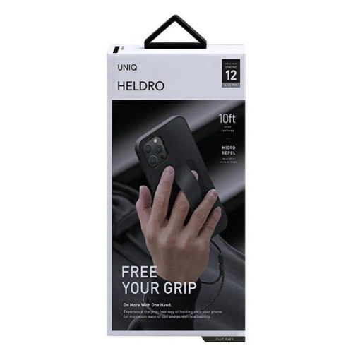 Kup Apple UNIQ Heldro Case iPhone 12/12 Pro schwarz/mitternachtsschwarz Antimikrobiell - UNIQ350BLK - {ean13} - Sklep Home Screen