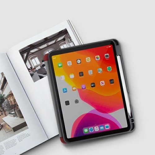 Kup Etui UNIQ Transforma Rigor Apple iPad Air 10.9 2020/2022 (4. și 5. generație) / iPad Air 11 2024 (6. generație) roșu/coral red Antimicrobian - UNIQ351RED - {ean13} - Sklep Home Screen