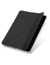 Etui UNIQ Yorker Canvă Apple iPad Air 10.9 2020/2022 (a 4-a și a 5-a generație) / iPad Air 11 2024 (a 6-a generație) negru/obsidian tricotat negru Antimicrobian