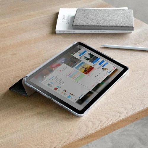 Kup Etui UNIQ Yorker Kanvas Apple iPad Air 10.9 2020/2022 (4. a 5. generace) / iPad Air 11 2024 (6. generace) černý/obsidian knit black Antimicrobial - UNIQ356BLK - {ean13} - Sklep Home Screen