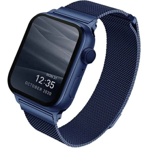 Kup UNIQ Dante Apple Watch Series 4/5/6/7/SE 40/41mm Edelstahl blau/marine blue - UNIQ361BLU - {ean13} - Sklep Home Screen