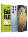 2x folia Samsung Galaxy S21 Ultra - Ringke Easy Flex - Home Screen