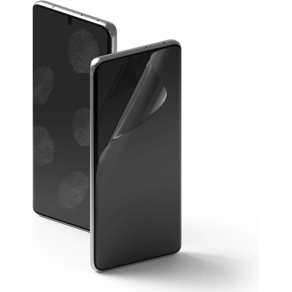 2x folia Samsung Galaxy S21 Ultra - Ringke Easy Flex - Home Screen