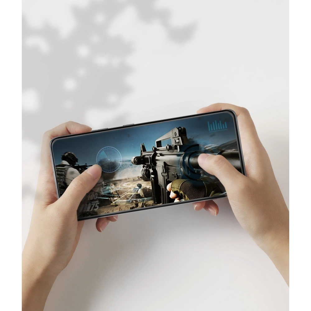 2x folia Samsung Galaxy S21 Ultra - Ringke Easy Flex - Home Screen