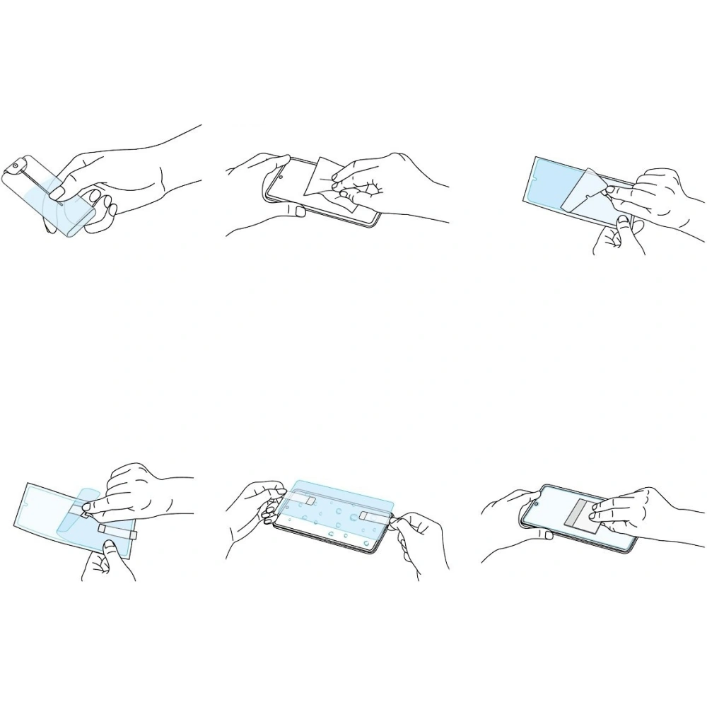 2x folia Samsung Galaxy S21 Ultra - Ringke Easy Flex - Home Screen