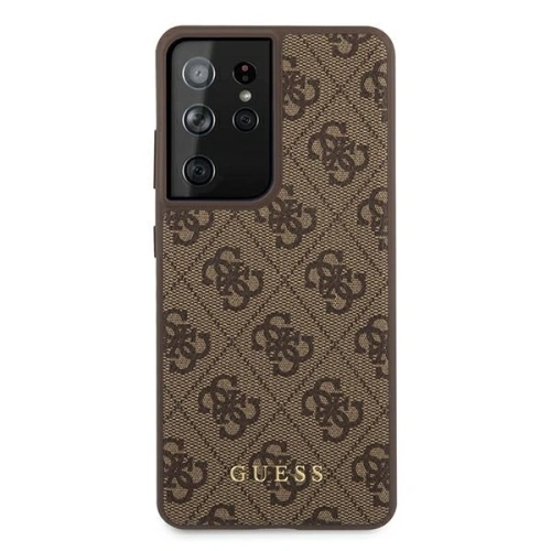 Kup Guess Samsung Tasche GUHCS21LG4GFBR Galaxy S21 Ultra braun/braun Hartschale 4G Metall Gold Logo - GUE944BR - {ean13} - Sklep Home Screen