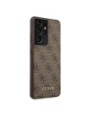 Kup Etui Guess GUHCS21LG4GFBR Samsung Galaxy S21 Ultra brązowy/brown hard case 4G Metal Gold Logo - GUE944BR - {ean13} - Sklep Home Screen