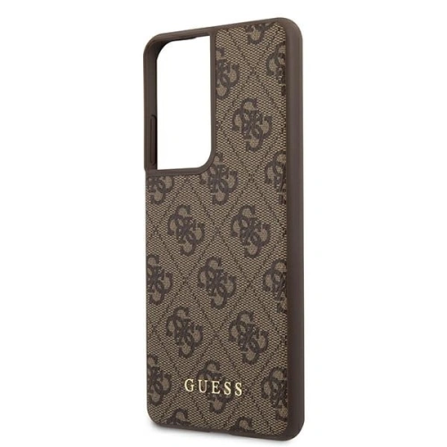 Kup Etui Guess GUHCS21LG4GFBR Samsung Galaxy S21 Ultra brązowy/brown hard case 4G Metal Gold Logo - GUE944BR - {ean13} - Sklep Home Screen