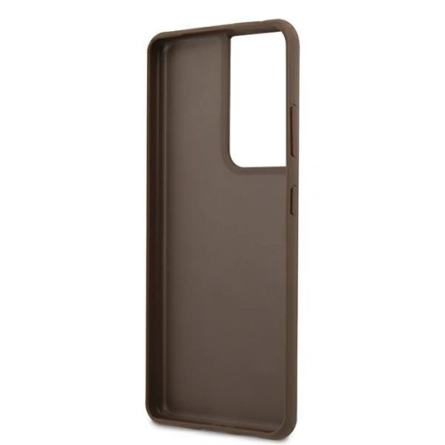 Kup Etui Guess GUHCS21LG4GFBR Samsung Galaxy S21 Ultra brązowy/brown hard case 4G Metal Gold Logo - GUE944BR - {ean13} - Sklep Home Screen