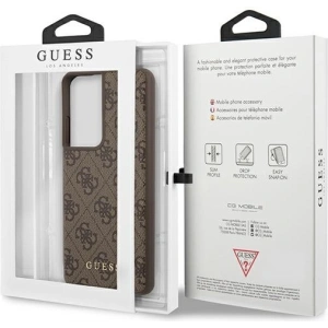 Buy Guess GUHCS21LG4GFBR Samsung Galaxy S21 Ultra brown hard case 4G Metal Gold Logo - GUE944BR - {ean13} - Home Screen Store Europe